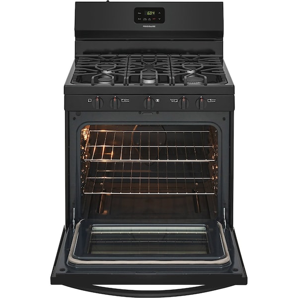 Frigidaire 30-in. Gas Freestanding Range with Continuous Grates, Manual Clean, and Storage Drawer - Black FCRG3052AB - main